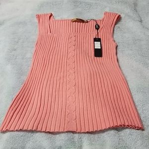 NWT belldini coral sweater Size S